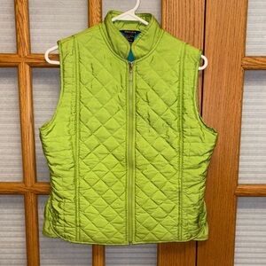 Beliza Green Quilted Vest